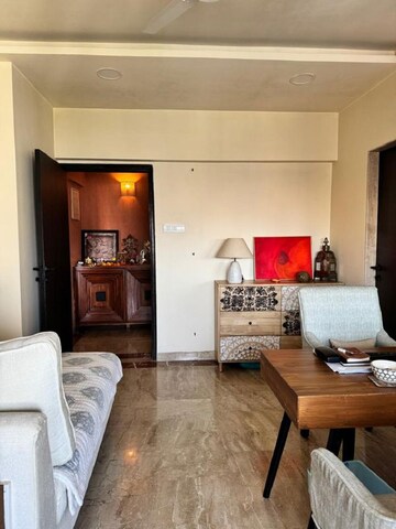 Living Room in 3 BHK Apartment at Bandra West – for Rent