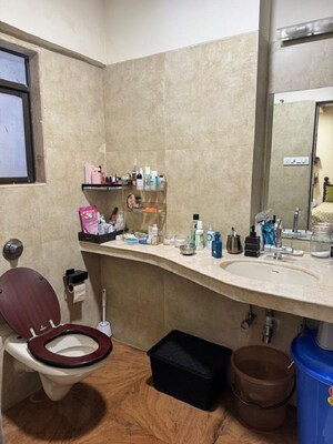 Bathroom in 3 BHK Apartment at Bandra West – for Rent