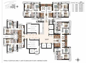 Floor Plan in 3 BHK Apartment at Malad East – for Sale