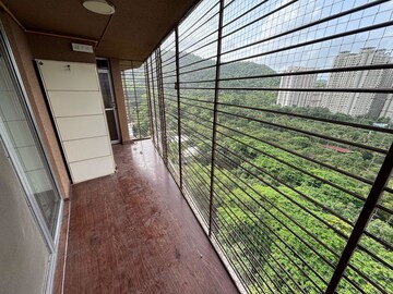 Balcony in 3 BHK Apartment at Kalpataru Hills, Manpada – for Rent
