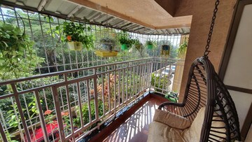 Balcony in 3 BHK Apartment at Cosmos Horizon Phase 2, Pokhran Road No Two – for Sale