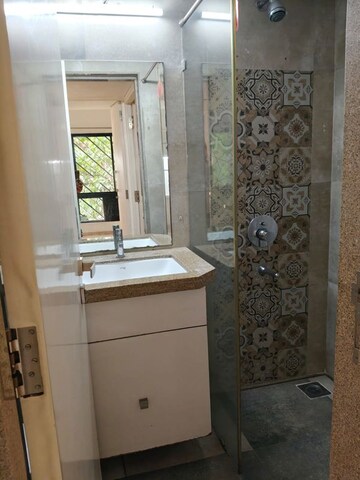 Bathroom in 2 BHK Apartment at Clover Trump, Koregaon Park – for Rent