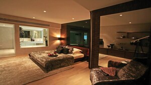 Living Room in 4 BHK Apartment at Marvel Diva 2, Magarpatta City – for Sale