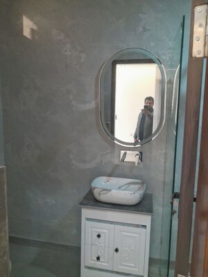 Bathroom in 2 BHK Builder Floor at Bharti Apartments, Shakti Khand iv – for Rent