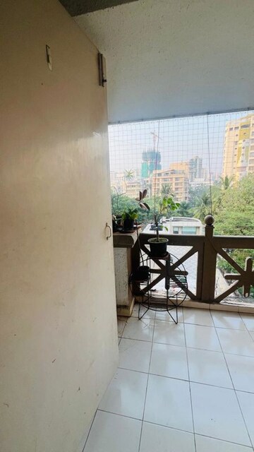 Balcony in 3 BHK Apartment at Reminess Apartment, Bandra West – for Rent