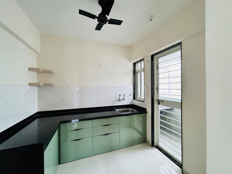 Kitchen, basil-mondale 2 Bedroom 751 Sq.Ft. Apartment In Mundhwa Pune 9789507