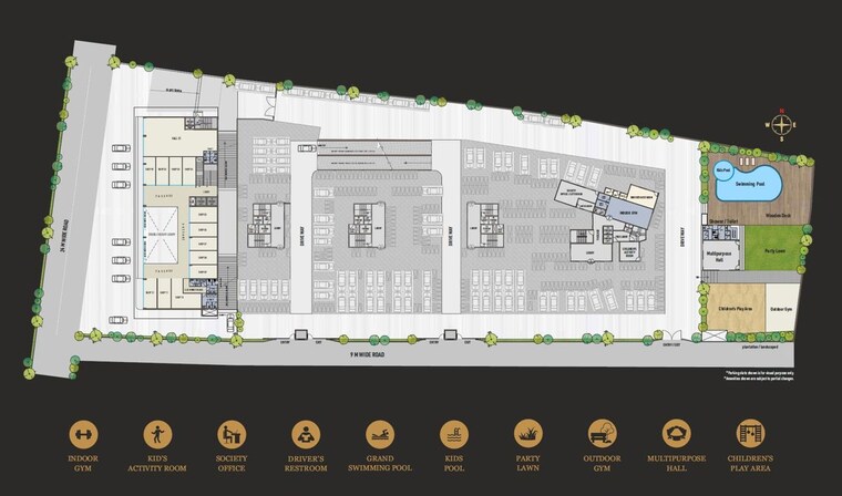 Floor Plan, manish nagar 3 Bedroom 1565 Sq.Ft. Apartment In Manish Nagar Nagpur 9789914
