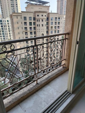 Balcony in 3 BHK Apartment at Hiranandani Bloomingdale, Ghodbunder Road – for Rent