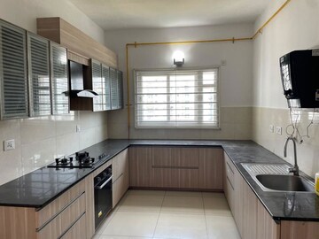 Kitchen in 4 BHK Apartment at LnT Raintree Boulevard, Hebbal – for Rent