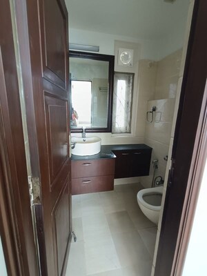 Bathroom in 3 BHK Apartment at Sector 5 Dwarka – for Rent