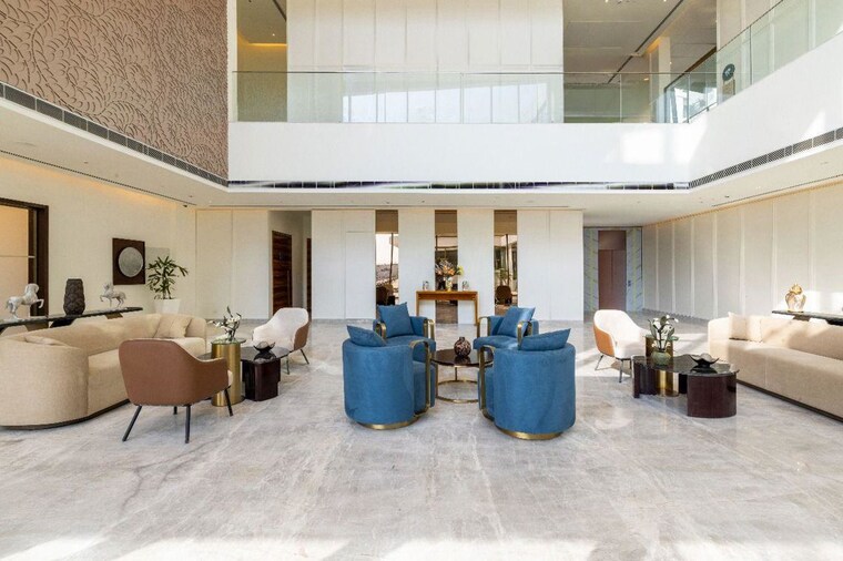 Living Room, eldeco-live-by-the-greens 3 Bedroom 1404 Sq.Ft. Apartment In Sector 150 Noida 9791195