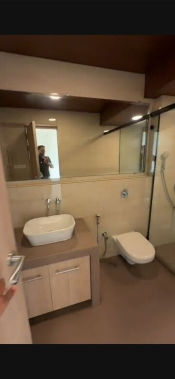 Bathroom in 3 BHK Apartment at Bandra West – for Rent