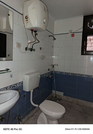 Bathroom in 3 BHK Apartment at Sector 22 Dwarka – for Rent