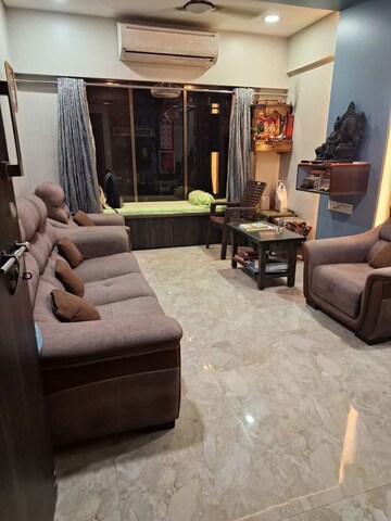 Living Room in 1 BHK Apartment at Royal Galaxy, Ulhasnagar – for Sale