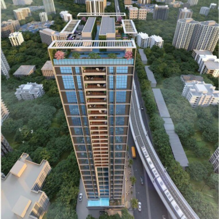 Balcony, level-the-residences 2 Bedroom 635 Sq.Ft. Apartment In Kadam Nagar Mumbai 9791908