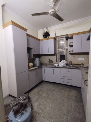 Kitchen in 3 BHK Builder Floor at Kailash Colony – for Rent
