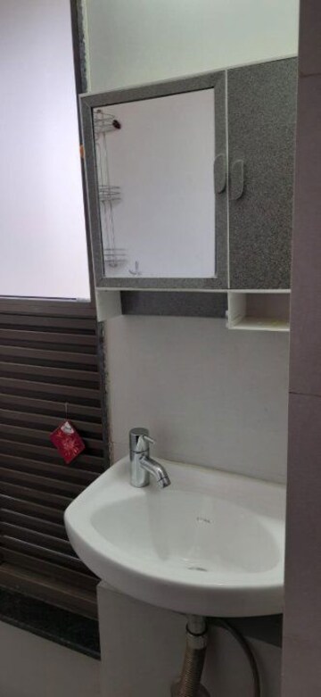 Bathroom in 1 BHK Apartment at Lodha Crown Quality Homes, Majiwada – for Rent