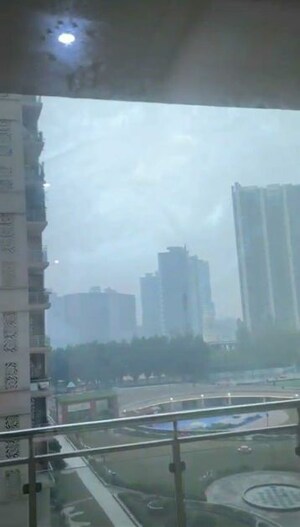 Balcony in 3 BHK Apartment at Gaur Saundaryam, Tech Zone 4 Greater Noida – for Rent