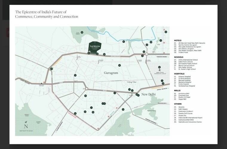Map Location, whiteland-urban-resort 4 Bedroom 3987 Sq.Ft. Apartment In Sector 103 Gurgaon 9793094