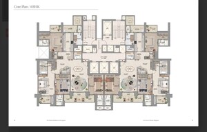 Floor Plan in 4 BHK Apartment at Whiteland Urban Resort, Sector 103 – for Sale