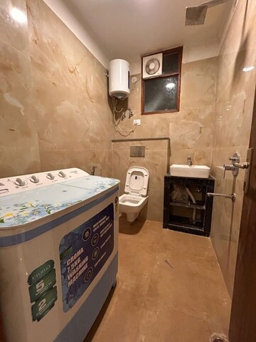 Bathroom in 2 BHK Builder Floor at Chattarpur – for Rent