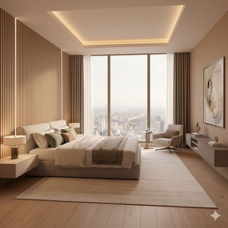 Bedroom, rustomjee-prive 2 Bedroom 695 Sq.Ft. Apartment In Bandra East Mumbai 9793099