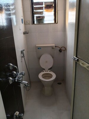 Bathroom in 1 BHK Apartment at Pacific Towers, Nerul Sector 27 – for Rent