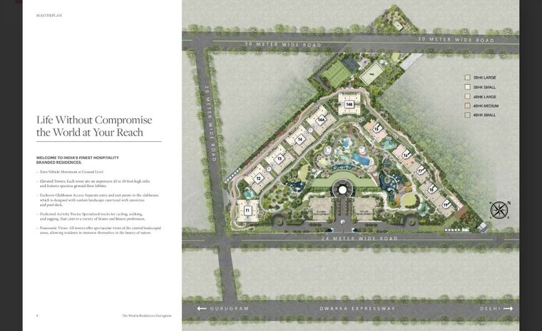 Master Plan, whiteland-urban-resort 4 Bedroom 4328 Sq.Ft. Apartment In Sector 103 Gurgaon 9793390