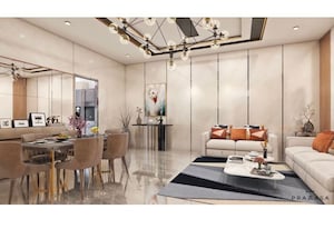 Living Room in 3 BHK Builder Floor at Dwarka Expressway – for Sale