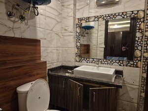 Bathroom in 2 BHK Builder Floor at Chattarpur – for Rent