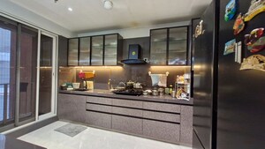 Kitchen in 4 BHK Apartment at Mansarovar Residency, Desai Village – for Sale