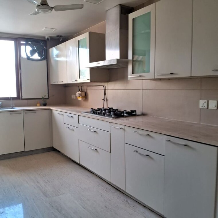 Kitchen, ansal-navkriti-arcade 3 Bedroom 1318 Sq.Ft. Builder Floor In Sushant Lok ii Gurgaon 9793468
