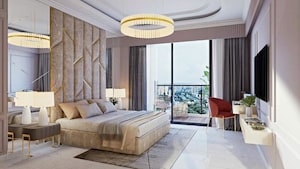 Bedroom in 3 BHK Apartment at Raymond Invictus By GS, Bandra East – for Sale