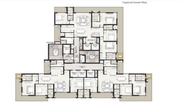 Floor Plan in 3 BHK Apartment at Landmark Skyvue, Sector 103 – for Sale