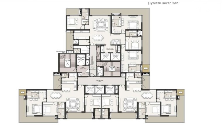 Floor Plan, sector 103 4 Bedroom 3930 Sq.Ft. Apartment In Sector 103 Gurgaon 9793781