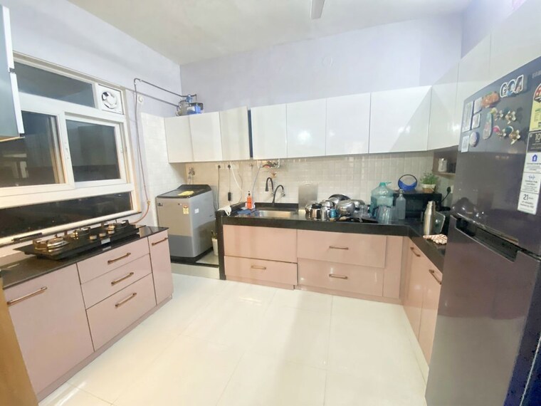 Kitchen, nyati-elysia 2 Bedroom 790 Sq.Ft. Builder Floor In Kharadi Pune 9793870