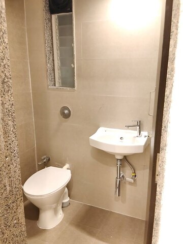 Bathroom in 1 BHK Apartment at Group Satellite Aarambh, Malad East – for Rent