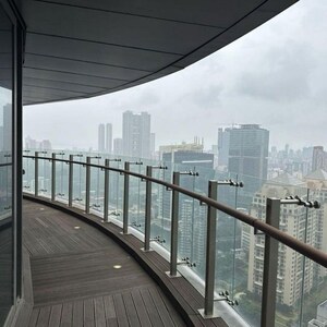 Balcony in 3 BHK Apartment at Lodha The World Towers World One Tier 2, Empire Mill – for Rent