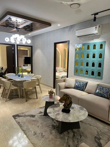 Living Room in 3 BHK Apartment at Maya Green Lotus Utsav, International Airport Road – for Sale