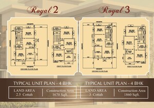 Floor Plan in 3 BHK Villa at Nepalgange – for Sale