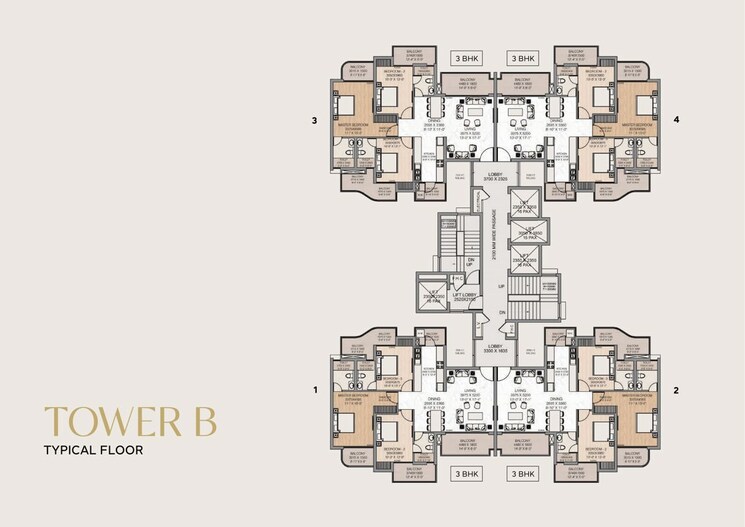 Master Plan, tech zone 4 greater noida 4 Bedroom 2625 Sq.Ft. Apartment In Tech Zone 4 Greater Noida Greater Noida 9794000