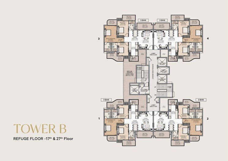 Master Plan, tech zone 4 greater noida 4 Bedroom 2625 Sq.Ft. Apartment In Tech Zone 4 Greater Noida Greater Noida 9794000