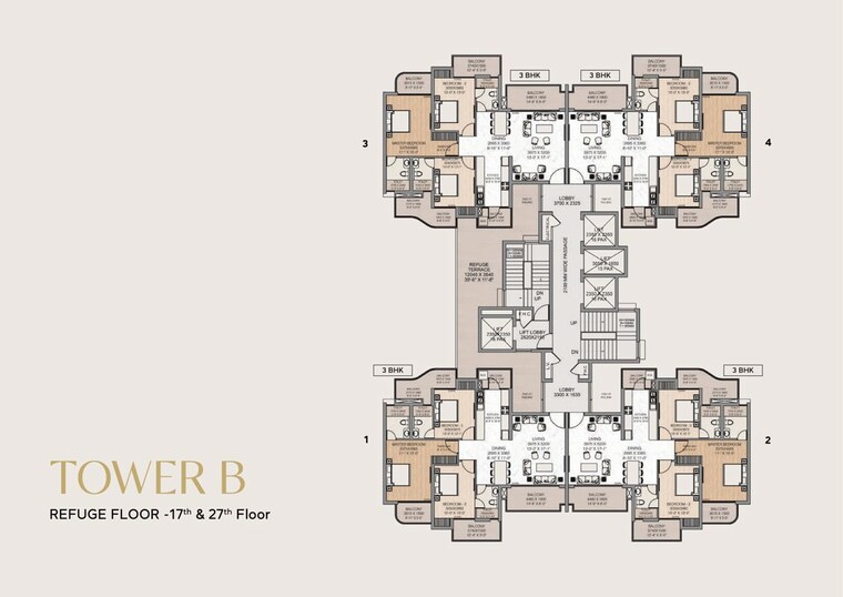 Master Plan, tech zone 4 greater noida 4 Bedroom 2625 Sq.Ft. Apartment In Tech Zone 4 Greater Noida Greater Noida 9794000