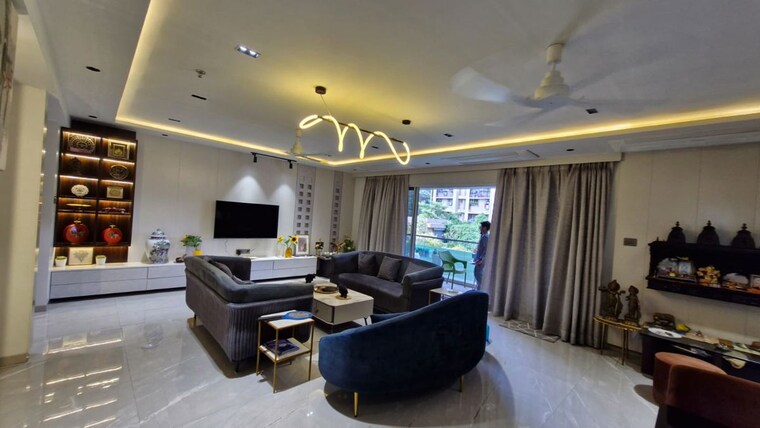 Living Room, mansarovar-residency 4 Bedroom 2782 Sq.Ft. Apartment In Desai Village Thane 9794212