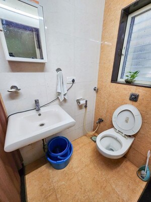 Bathroom in 2 BHK Apartment at Prem Ghar Apartment, Bandra West – for Rent