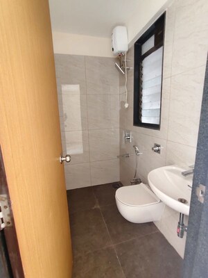 Bathroom in 2.5 BHK Apartment at Chandak 34 Park Estate, Goregaon West – for Rent