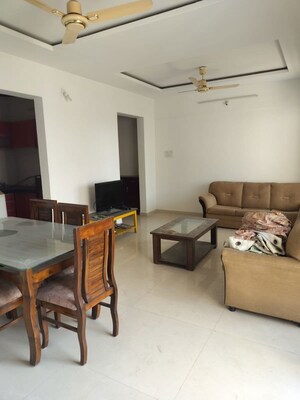 Living Room in 2 BHK Apartment at Vishal Belleza, Hadapsar – for Rent