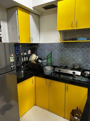 Kitchen in 1 BHK Apartment at Lodha Crown Quality Homes, Majiwada – for Rent