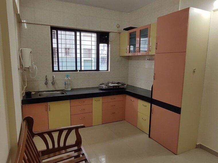 Kitchen, nisarg-akash 2 Bedroom 750 Sq.Ft. Apartment In Pimple Nilakh Pune 9794440
