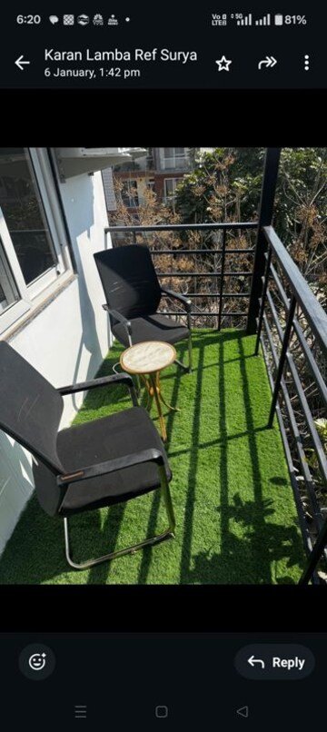 Balcony in 3 BHK Independent House at Unitech Green Wood City Plots, Sector 45 – for Sale